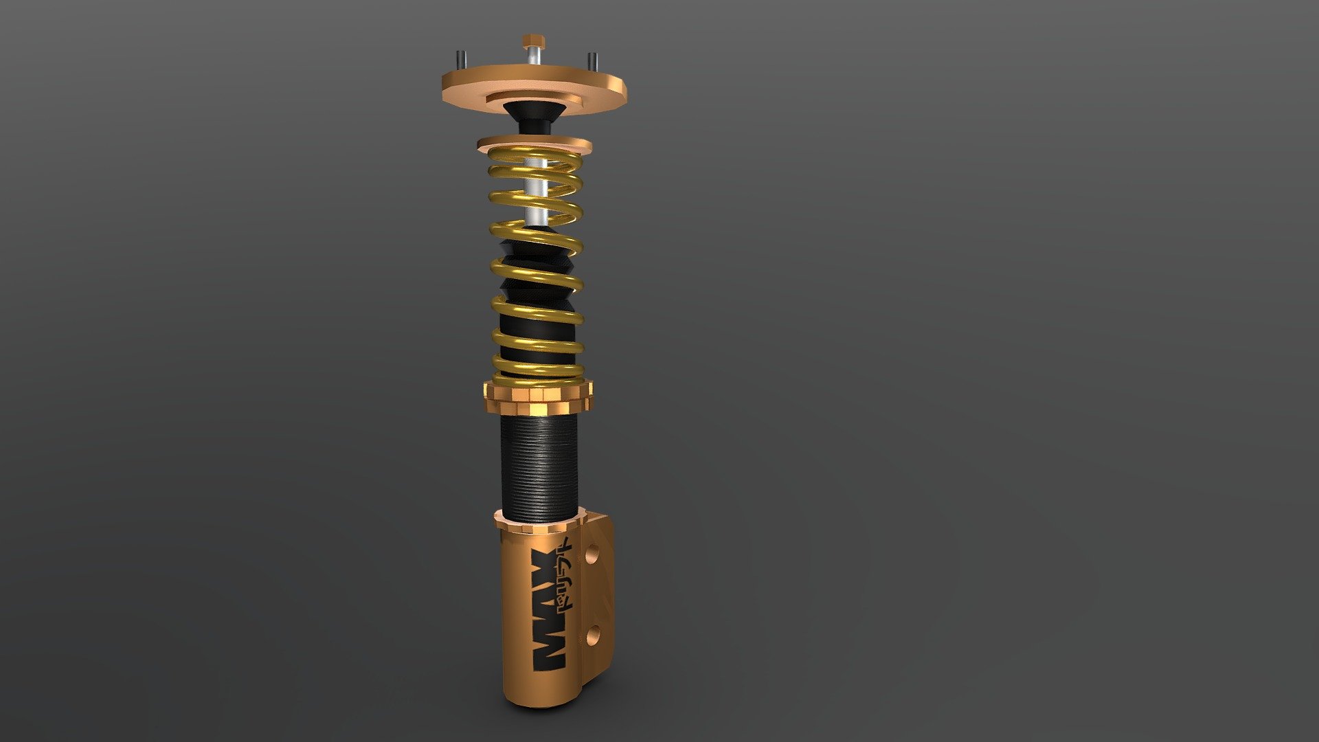 Modeled and textured - Powered By Max Coilover - Buy Royalty Free 3D model by Socksthecat 3d model