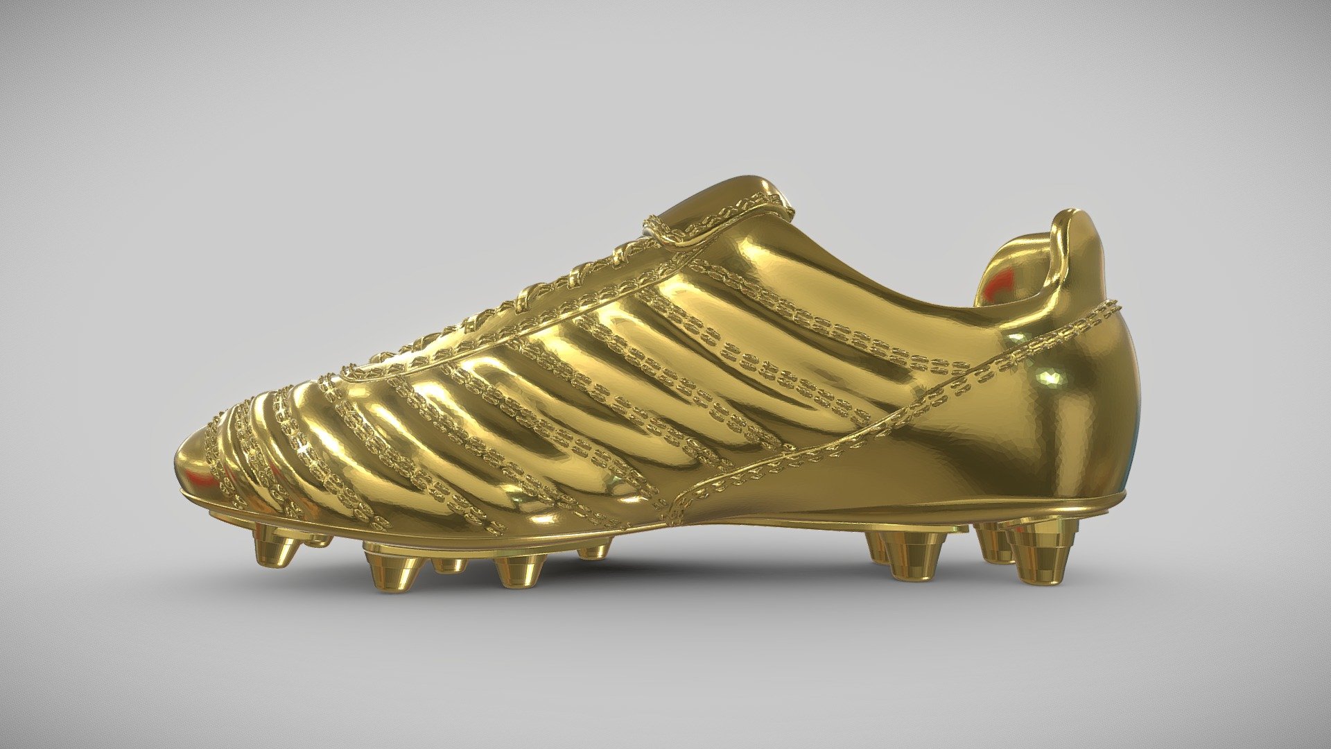 Golden Shoe - 3D model by Nestor3D (@anficyon) 3d model