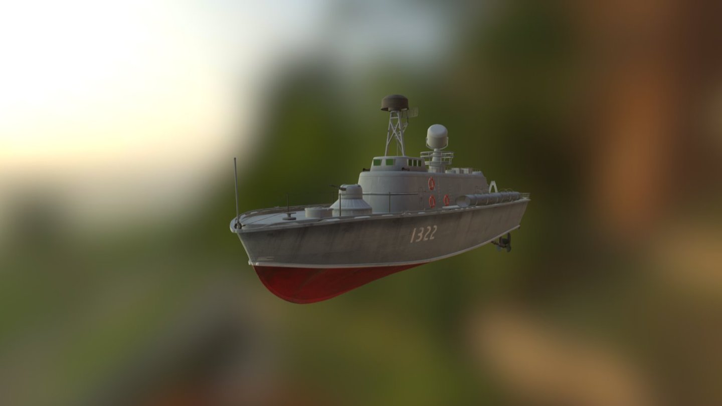 North Korea Battle Ship - North Korea Battle Ship - 3D model by leechonchon 3d model
