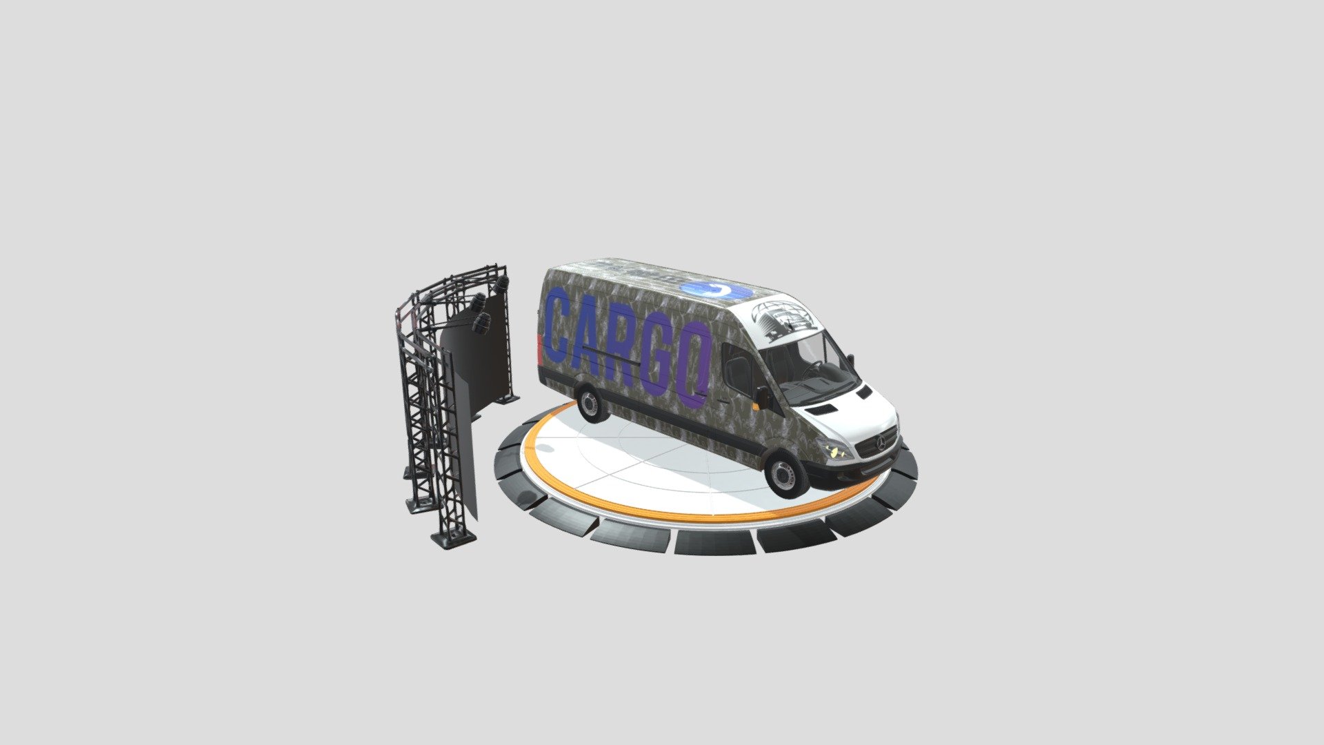 Mercedes Cargo Van - Mercedes Cargo Van - 3D model by CIVI_3D_ART_DESIGN 3d model