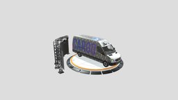 Mercedes Cargo Van van, bus, cargo, mercedes, delivery, substancepainter, substance, vehicle, car
