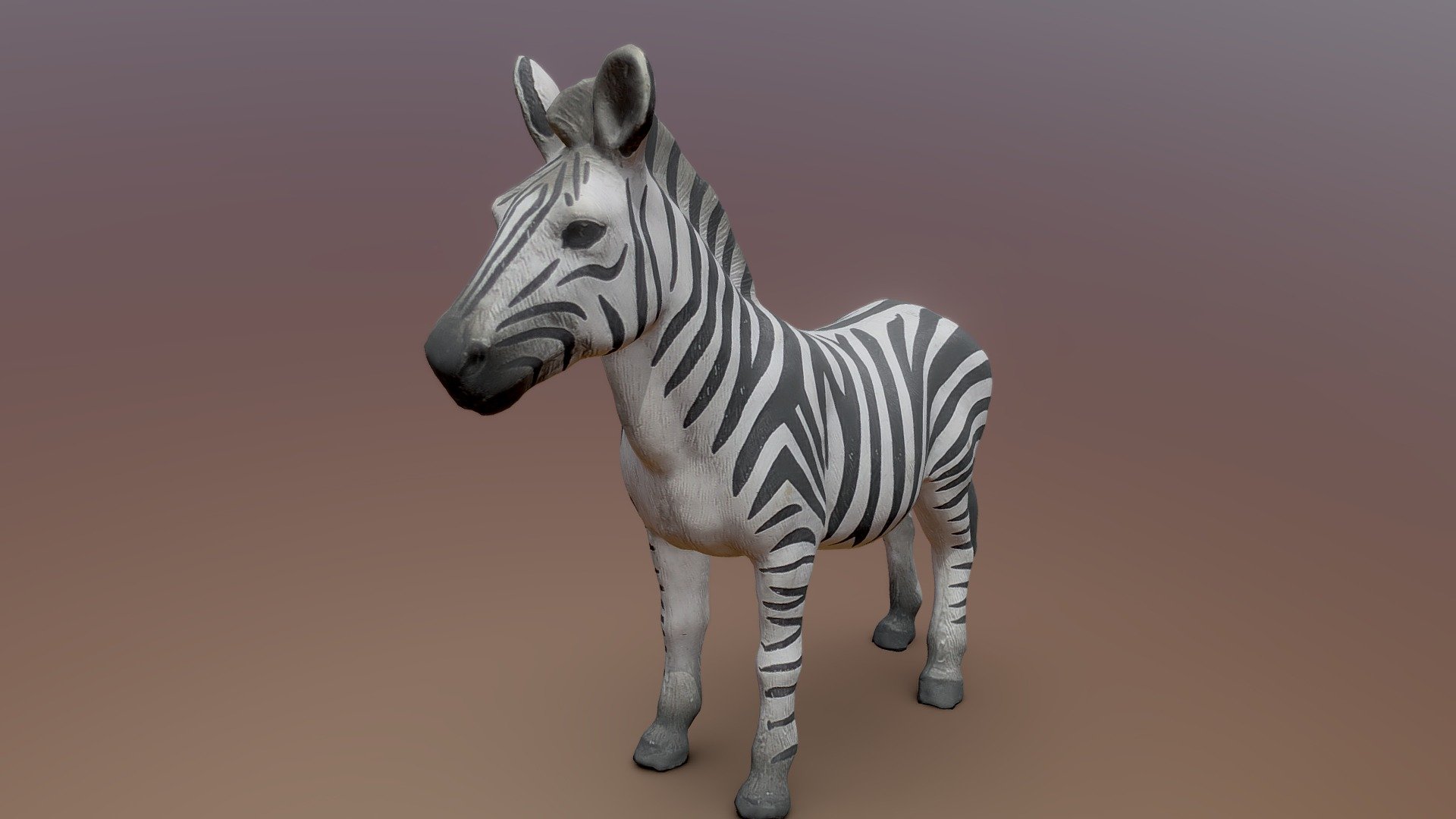 (Photogrammetry) scan of a Zebra model - Zebra - Buy Royalty Free 3D model by FletchTech 3d model