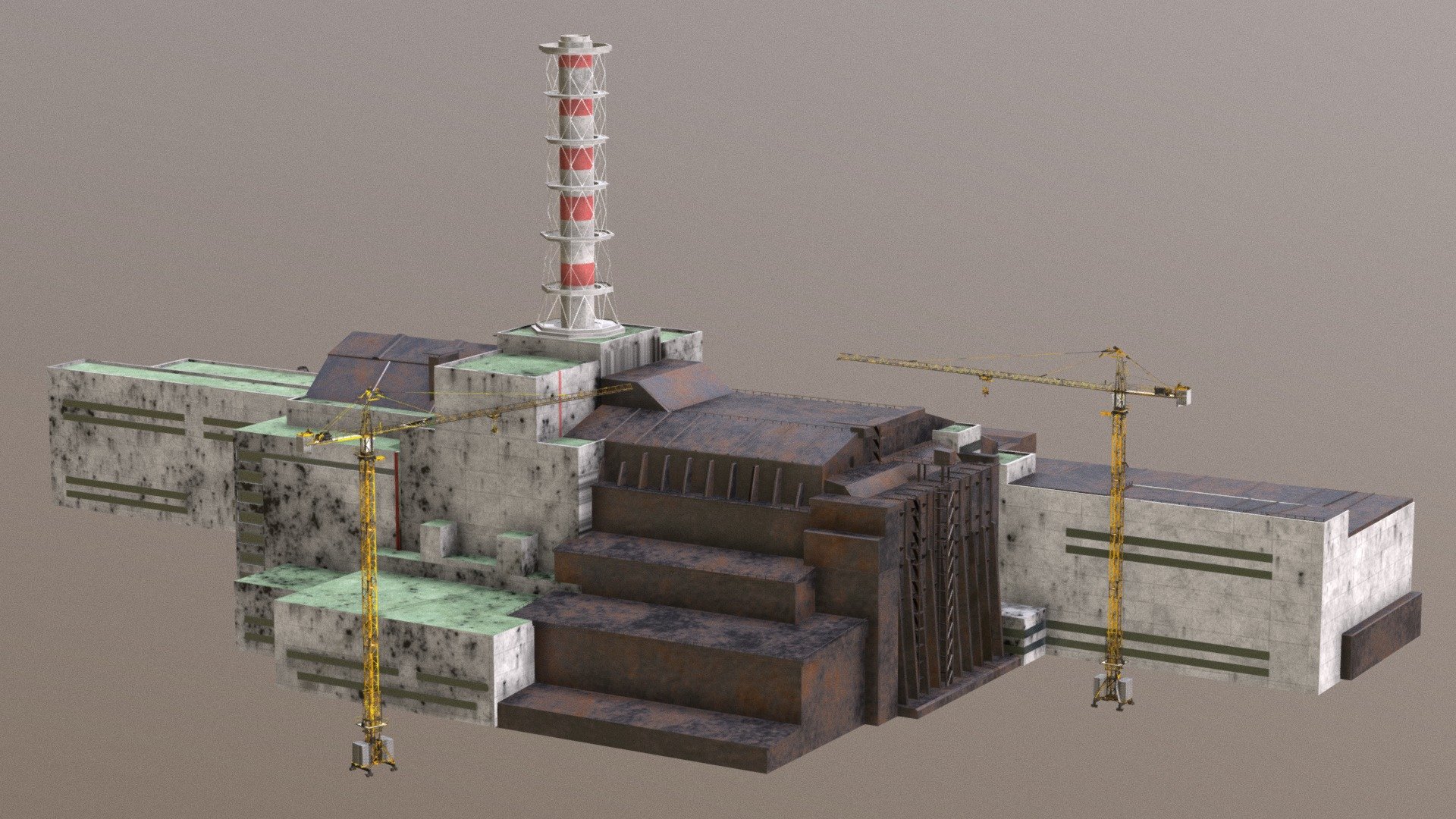 Chernobyl Nuclear Power Plant 3. and 4. sarkofag
Game ready model for unreal, unity engine. For scenes, videos, games.
4k PBR  textures in substance painter. Albedo, Metalic + rougness, Normal map. 
gizmos ready. You need somting ? PM me =)
ready for 3D printing - Chernobyl Nuclear Power Plant 3. and 4. sarkofag - Buy Royalty Free 3D model by Thomas Binder (@bindertom61) 3d model