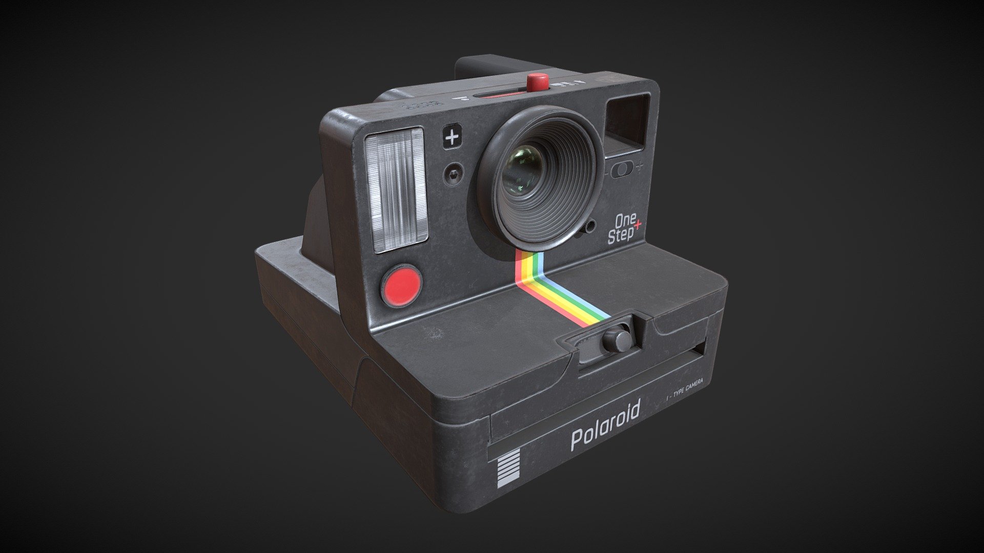 Polaroid Camera made in substance painter 3d model