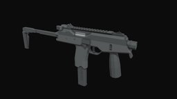 MP9 Low Poly 9mm, ready, csgo, submachinegun, tarkov, unity, game, low, poly, stylized, gun
