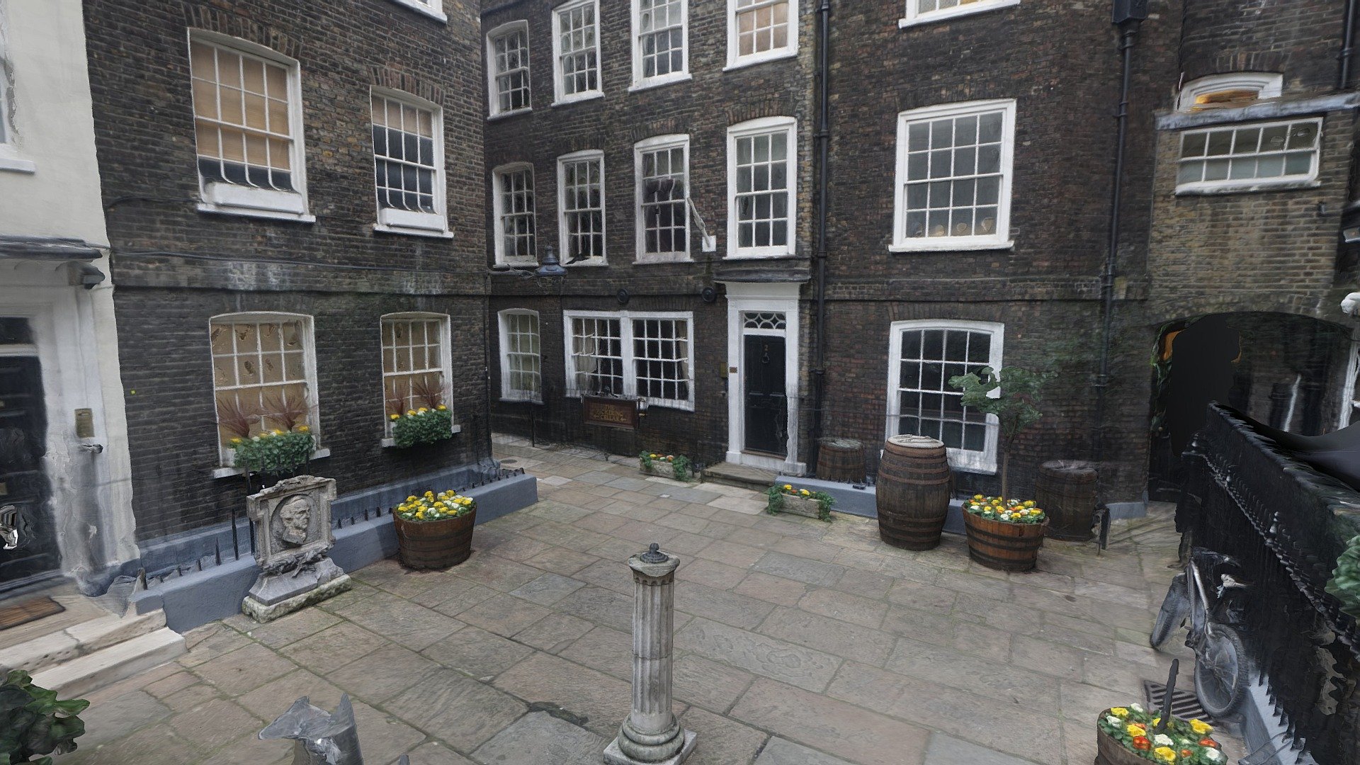 Pickering Place is the smallest square in London. It is located behind Berry Brother's and Rudd wine shop with the entrance off St James's Street through a narrow passageway.

Photos taken in February 2019 with a Sony a6000 and processed in Agisoft Metashape 3d model
