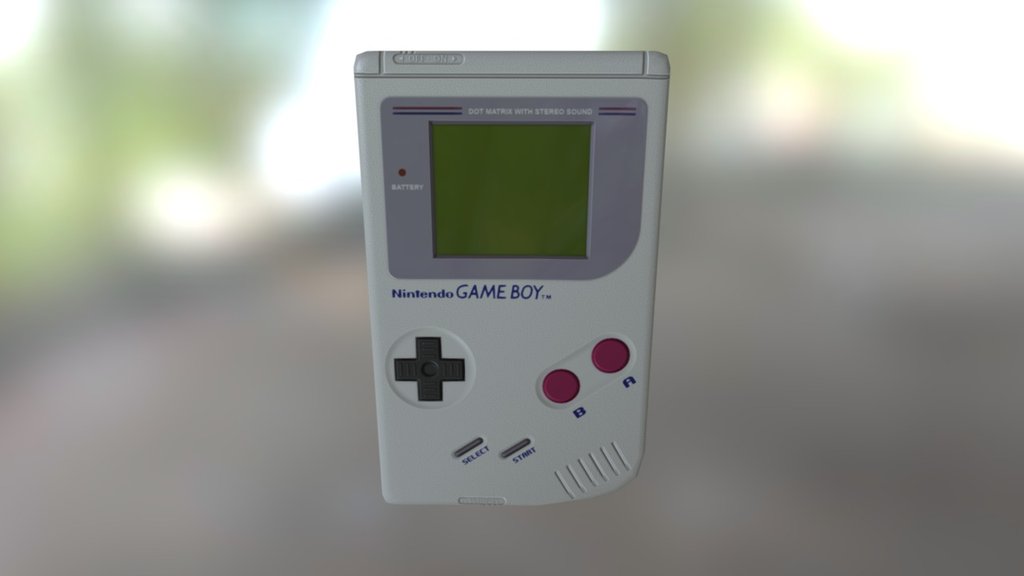 Nintendo Game Boy unused made with 3DSMax, Photoshop &amp; Ndo. Had the constraint to make the most possible in normal map 3d model