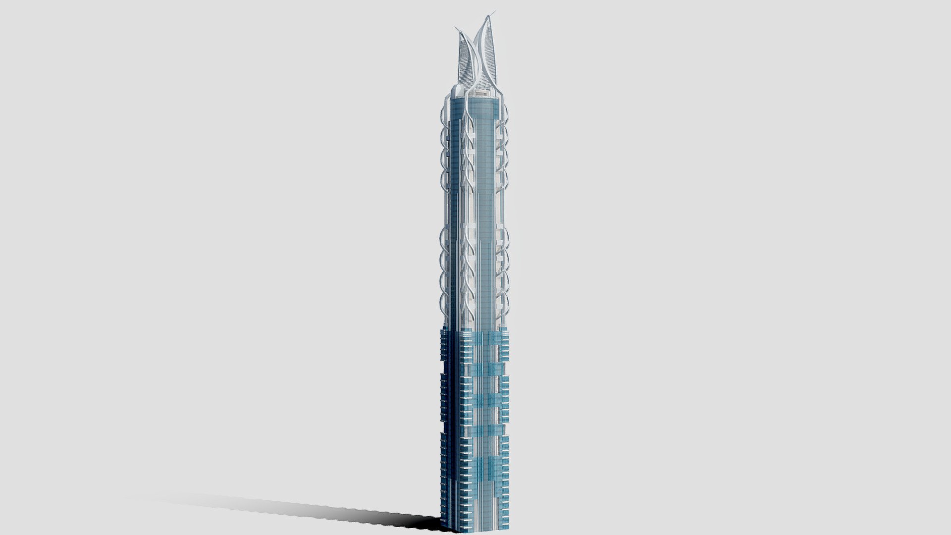 Al Hekma Tower - Dubai - Buy Royalty Free 3D model by 1Quad (@1.Quad) 3d model