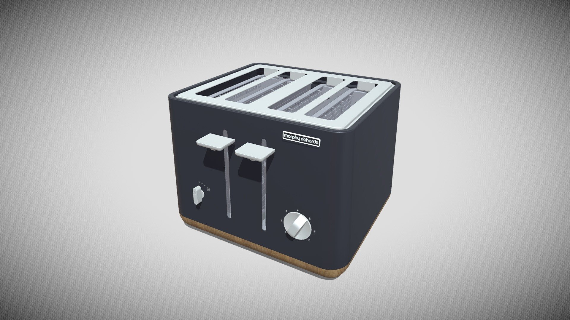 Detailed model of a Morphy Richards Aspect Scandi Toaster, modeled in Cinema 4D.The model was created using approximate real world dimensions.

The model has 94,712 polys and 92,732 vertices.

An additional file has been provided containing the original Cinema 4D project file, textures and other 3d export files such as 3ds, fbx and obj 3d model
