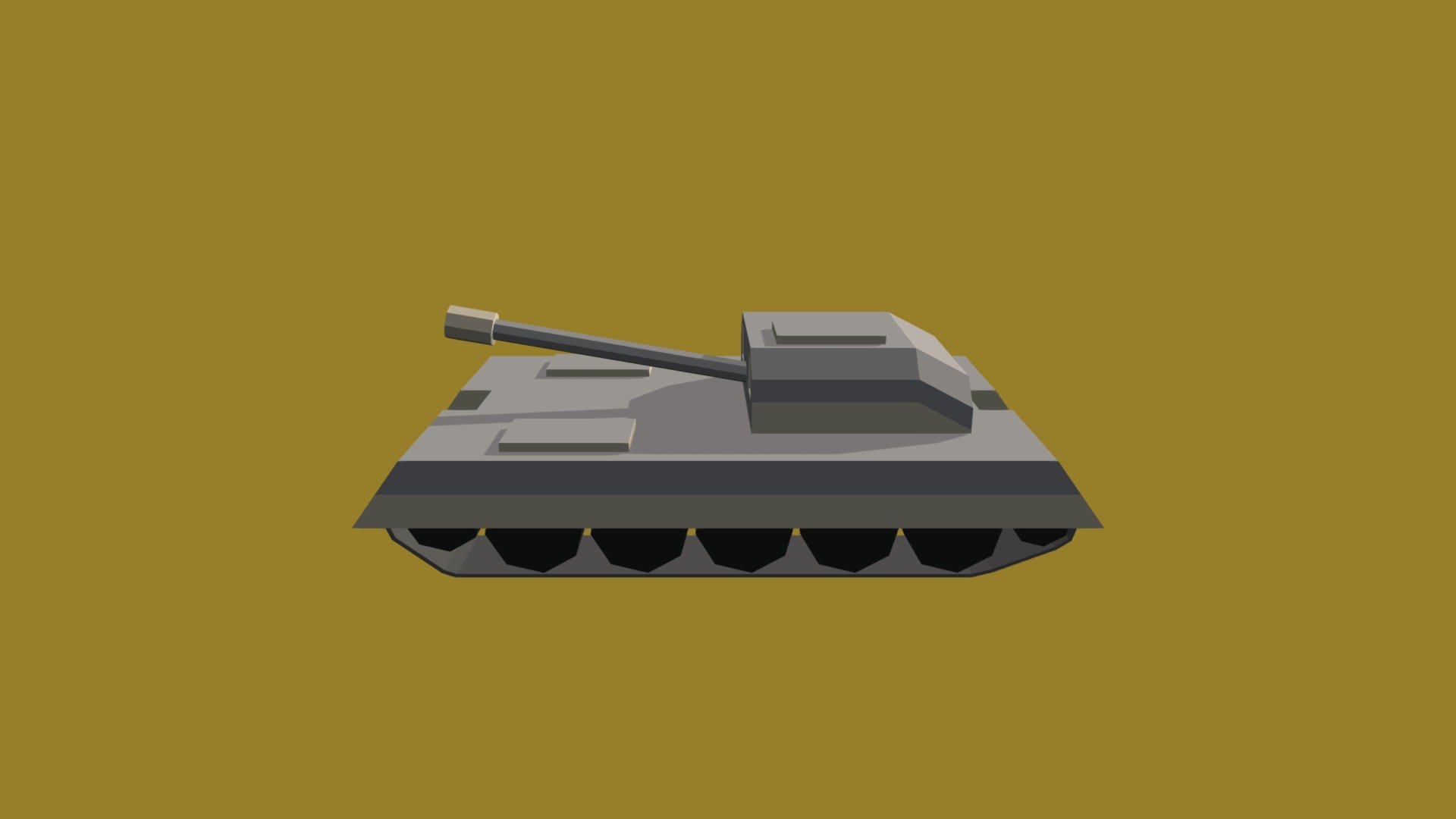 Low poly tank, part of low poly military vehicle pakage - Tank - 3D model by fess94 3d model