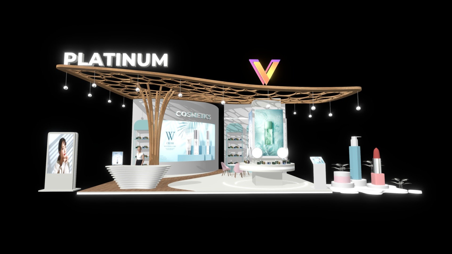Platinum Booth - 3D model by vodongdsn (@00vecter00) 3d model