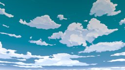 Anime Skybox 3 sky, 360, cloud, manga, leveldesign, wallpaper, skybox, anime