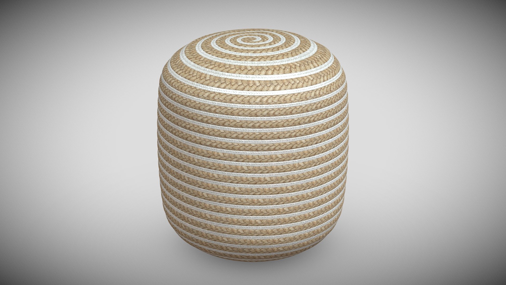 Size (cm) 40 x 45

It is the high-quality hi-poly smoothable 3D model of spiral pouf used in various fields 3D Graphics such as: game development, advertising, interior design, motion picture art, visualization, etc..


   All details of design are recreated most authentically.

   The competently think over topology of model allows to using any smoothing modifiers. All parts of the model need to smooth in subdivision level 1 or 2 for the best result.

If you work in the V-Ray version lower than 3.1, be careful: the materials in the BRDF section are Microfaset GTR (GGX). If your version is older than 3.1, then the BRDF field will be empty. Choose Blinn, Phong or Ward - which is preferable for you


   Polygon count of non-smooth model 139200 vertex 69642

all textures in archive file

Rate to let others know about the quality!
To check out my other models you just need to click on my user name 3d model