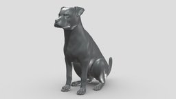 Patterdale Terrier V2 3D print model stl, dog, pet, animals, figurine, 3dprinting, doge, 3dprint, dogstl, stldog