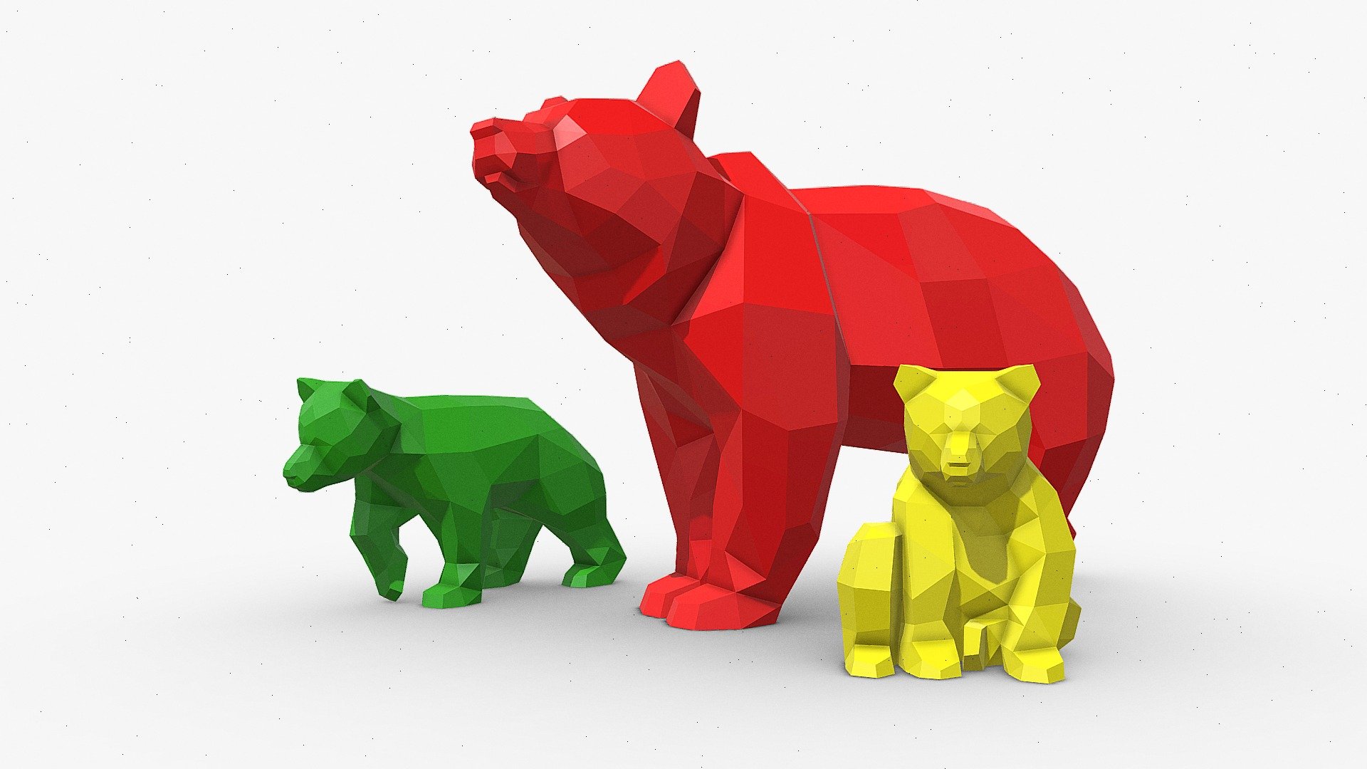 Bear - 3D model by PolyArt (@ivan2020) 3d model