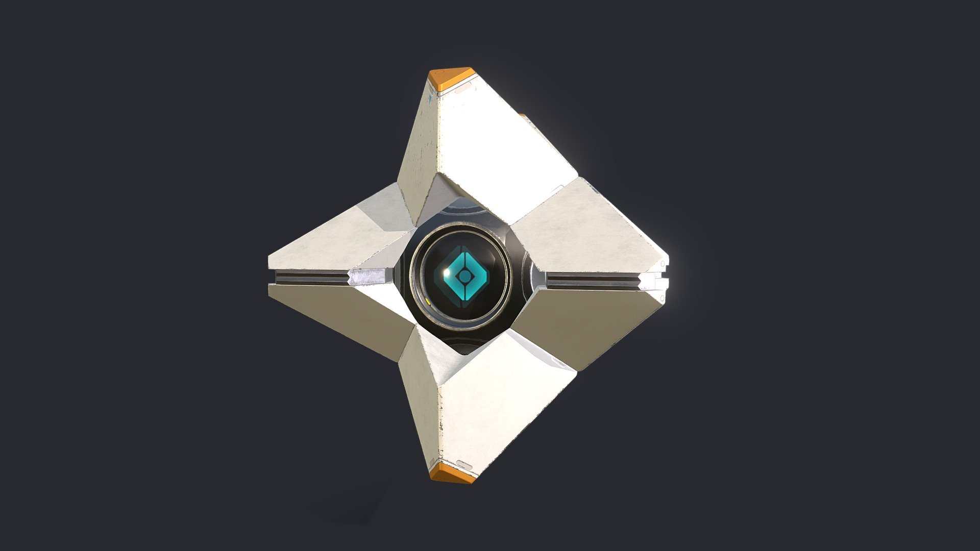 I've been playing Destiny 2 for quite some time and I wanted to make a small fanart of Ghost 3d model
