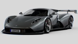 Rossa prototype, russian, supercar, b1, russia, coupe, marussia, game-ready, rossa, low-poly, vehicle, lowpoly, car, free, gameready, 2023
