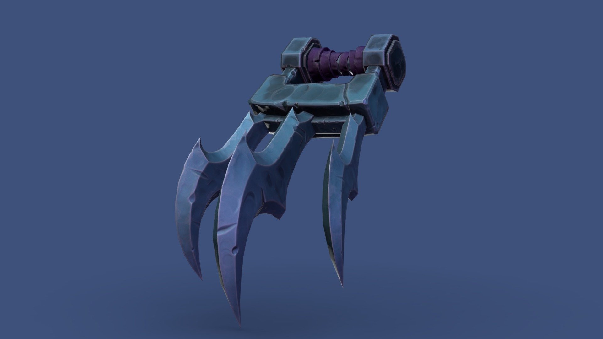 Stylized PBR Weapon in the shape of a combat claw :)

Model inspired by the gorgeous concept by Betty Jiang:
https://www.artstation.com/artwork/1lQze - Stylized Combat Claws - Download Free 3D model by Mikkel Garde Blaase (@plorigon) 3d model
