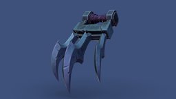 Stylized Combat Claws claws, claw, weapons-game-objects-3d-models, substancepainter, weapon, 3d, weapons, blender, blender3d, zbrush, stylized