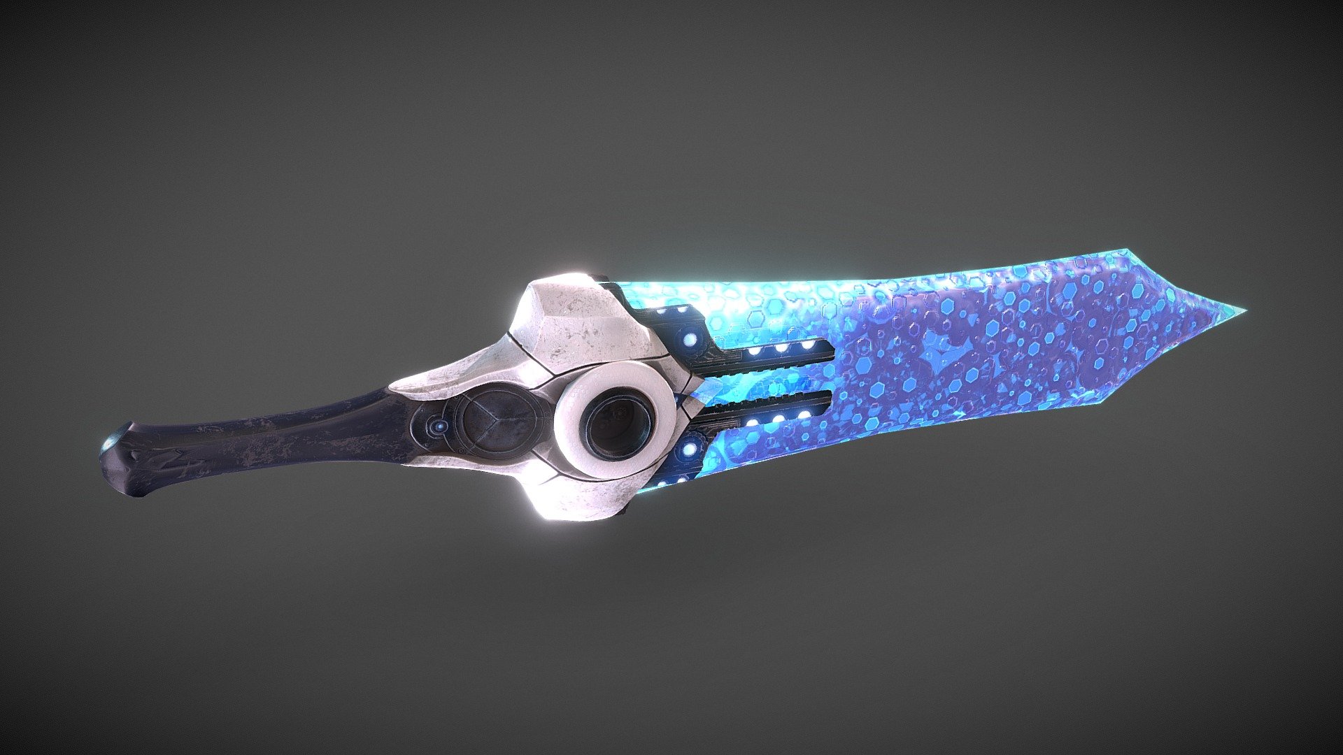 Another part of the SciFi weapon series I’m working on. This Greatsword has the same specifications as the other weapons in the set and can be used in games or other realtime projects. Full PBR texture set included 3d model