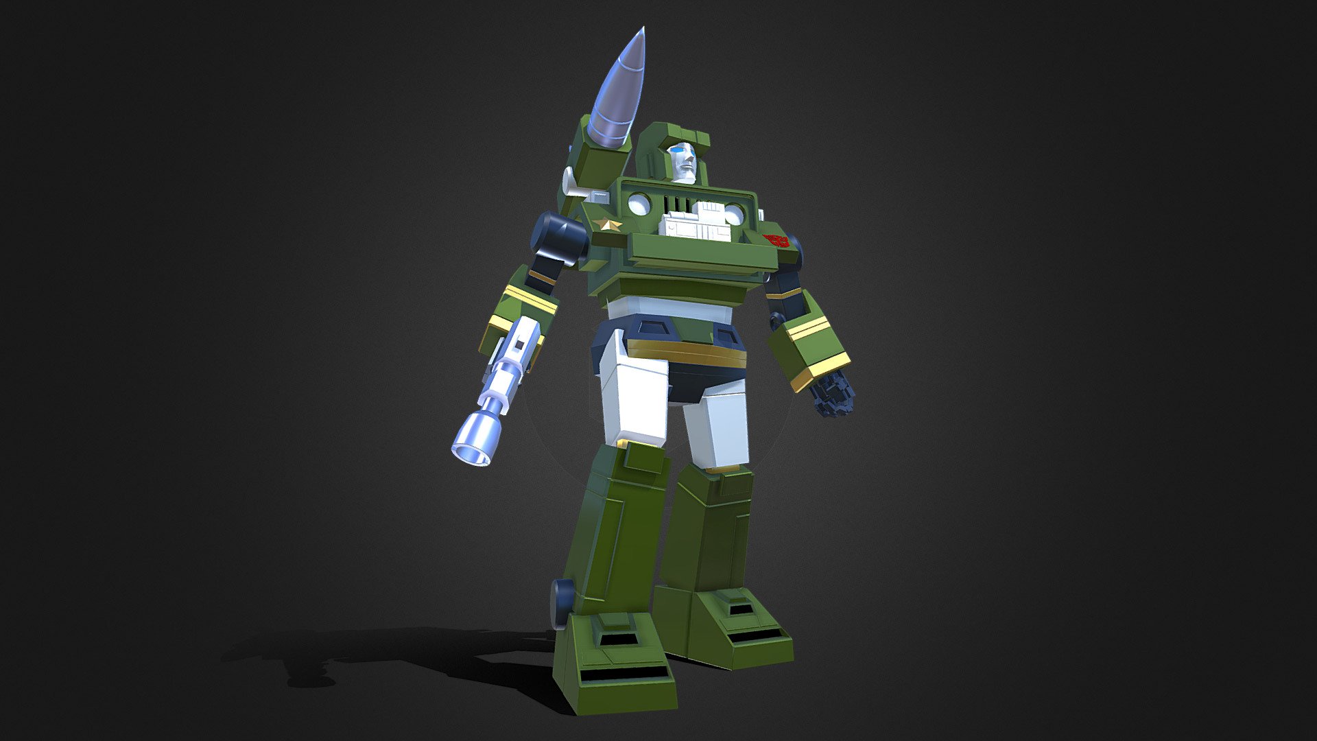 If you’re interested in purchasing any of my models, contact me @ andrewdisaacs@yahoo.com

Hound from Season 1 of the Transformers G1 cartoon.

Made by myself in 3DS Max 3d model