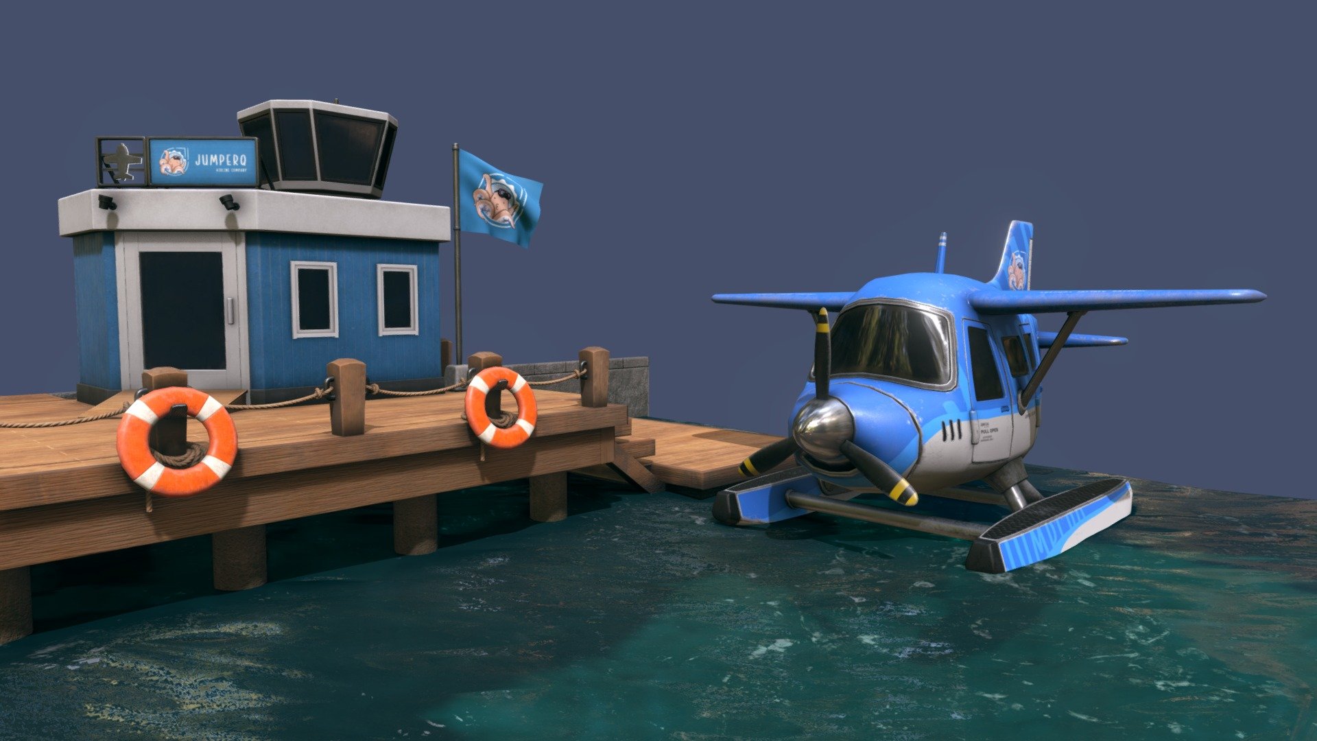 Stylization animal crossing little water airport，but i don't know how to upload solution animation，I am currently using Maya，If someone knows how to do it, please teach me to finish it. Thank you very much!

——————————————————————————————————————————

kyzy_10642@163.com
31380552@qq.com
WeChat：kyzy_10642 - Stylization animal crossing little water airport - 3D model by kyzy_10642 3d model