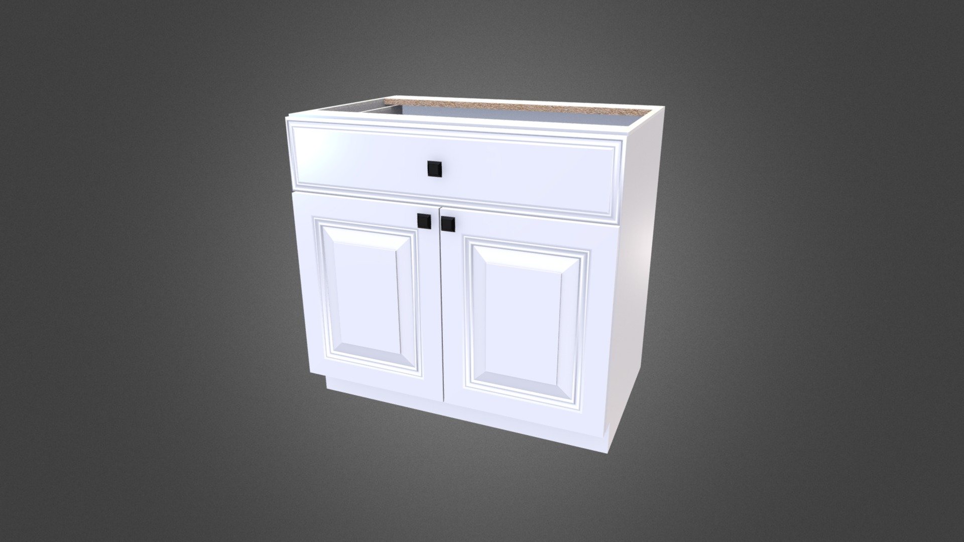 Premium low polygon white panel door base cabinet 3D Model. A full set of PBR textures were used to detail this model, all measuring 2048px by 2048px. This model may be used in a variety of real-time applications and pre-rendered scenes.

Features:




All quad geometry, no tris or n-gons

High quality 2048px by 2048px textures for PBR workflows (Albedo/Color, Normal, Roughness, Metalness, Occlusion &amp; Occlusion/Roughness/Metallic Combined RBG Map)

Organized, Non-Overlapping UV Map

Measures 91.44cm x 63.976cm x 87.63cm
 - White Panel Door Cabinet - Buy Royalty Free 3D model by Meerschaum Digital (@meerschaumdigital) 3d model