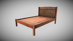 Simple Bed bed, furniture, wood
