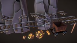 Lowpoly Mine Assets