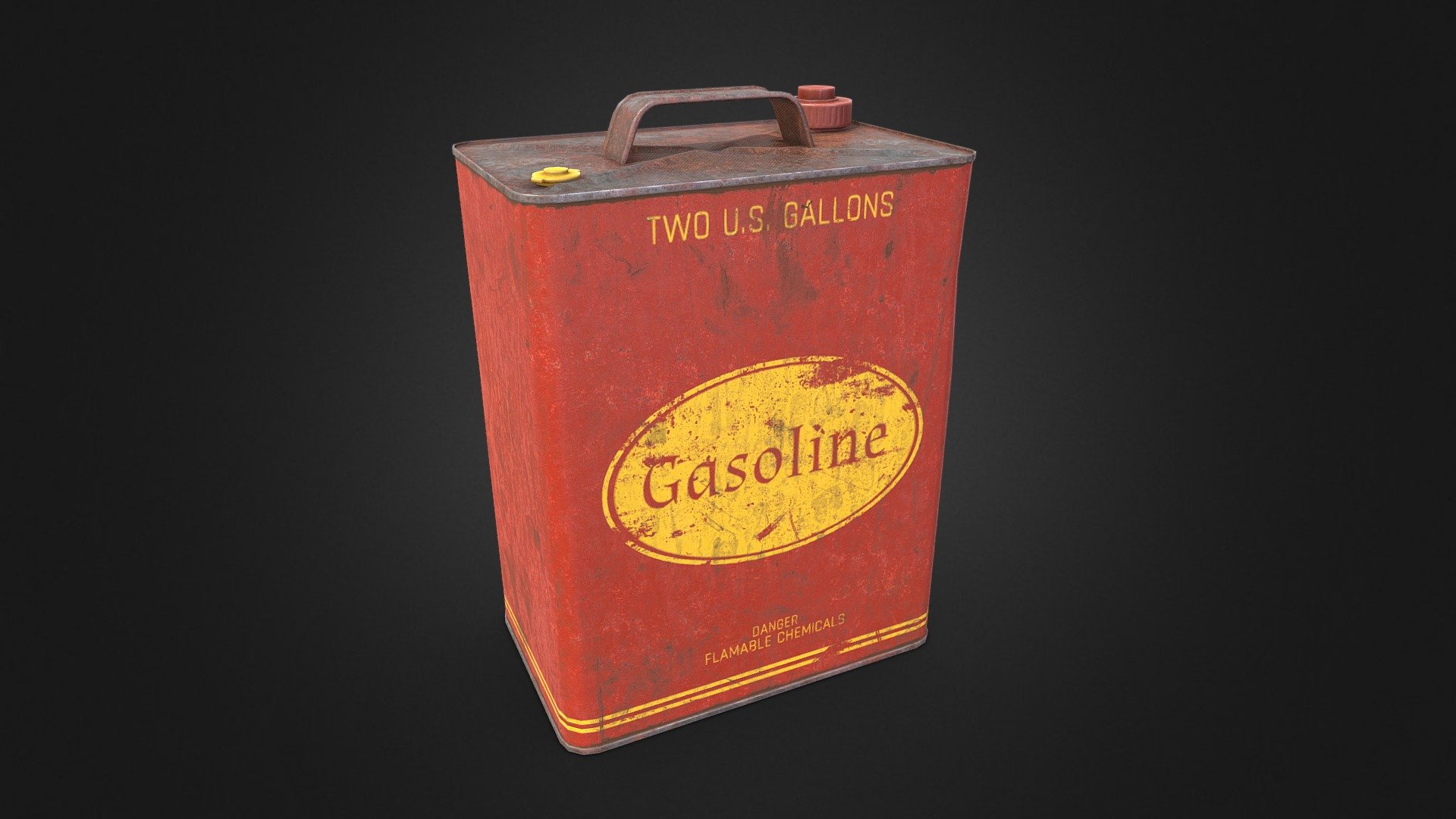 Game ready - Gas Can - Buy Royalty Free 3D model by Aaron Winnenberg (@winnenbergaaron) 3d model