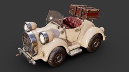 Car MK1 toy, vehicle, gameart, gameasset, car, stylized, nomadsculpt, noai