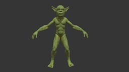 Wild Goblin with control rig I Epic skeleton goblin, warrior, wild, game-ready, unreal-engine, character, unity, gameasset, creature, gameready