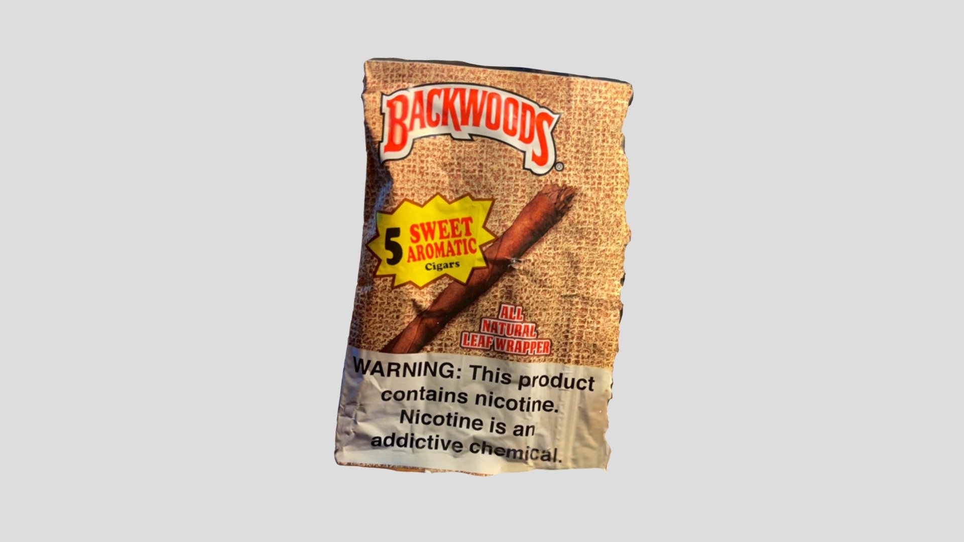 3D 5 Pack Backwoods Model. I remember being too young to buy some and had to ask grown people to get them from me 3d model