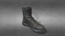 Dr. Martens boots Lowpoly scanning, retopology, shoes, boots, realistic, retopologized, realistic-gameasset, pbr-texturing, assets-game, martens, lopolymodel, pbr-game-ready, drmartens, lowpoly, scan