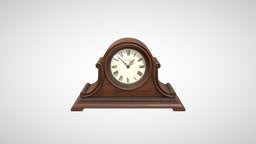 Hampton Mantel Clock 630-150 / Howard Miller clock, vintage, fbx, interer, props-assets, clock-model, interior, highpoly, chasy, howard_mille, vintazhnye