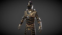 Ebony Armor Set armor, set, ebony, oblivion, skyblivion, substancepainter, substance, noai