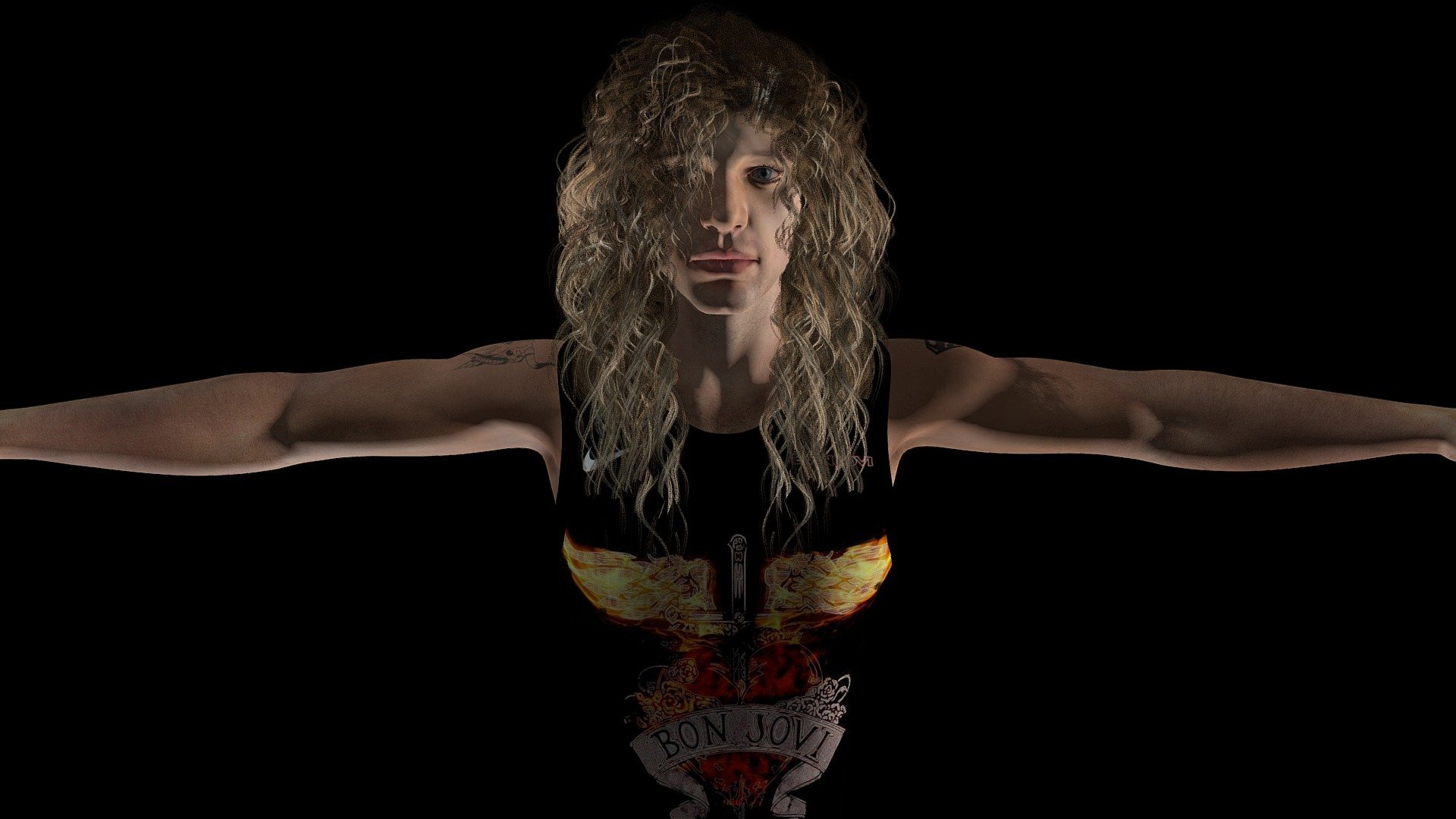 Jon Bon Jovi (custom vest) - 3D model by DMS26s 3d model