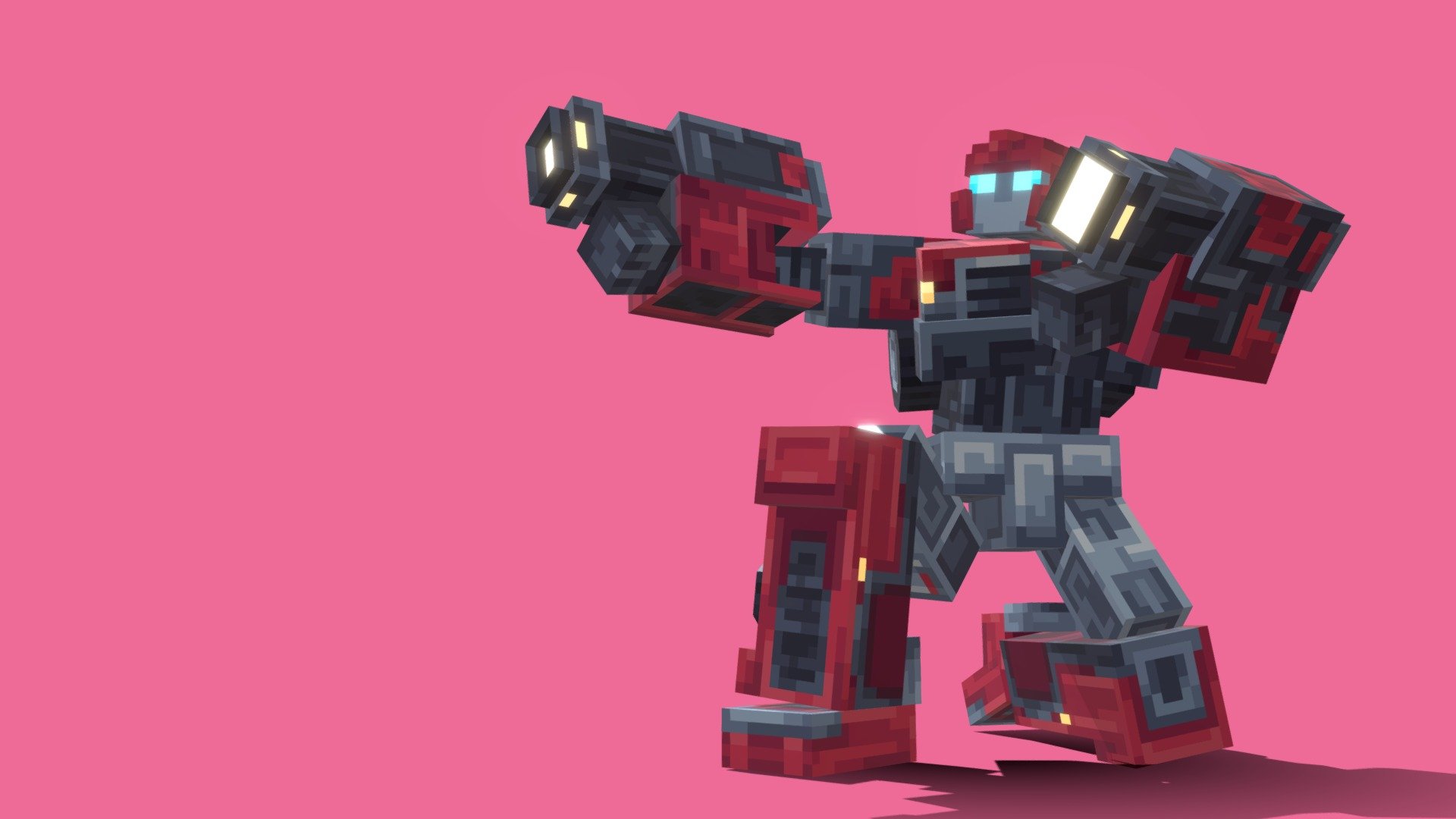 Transformers Ironhide recreated in blockbench - Ironhide - 3D model by Natzival 3d model