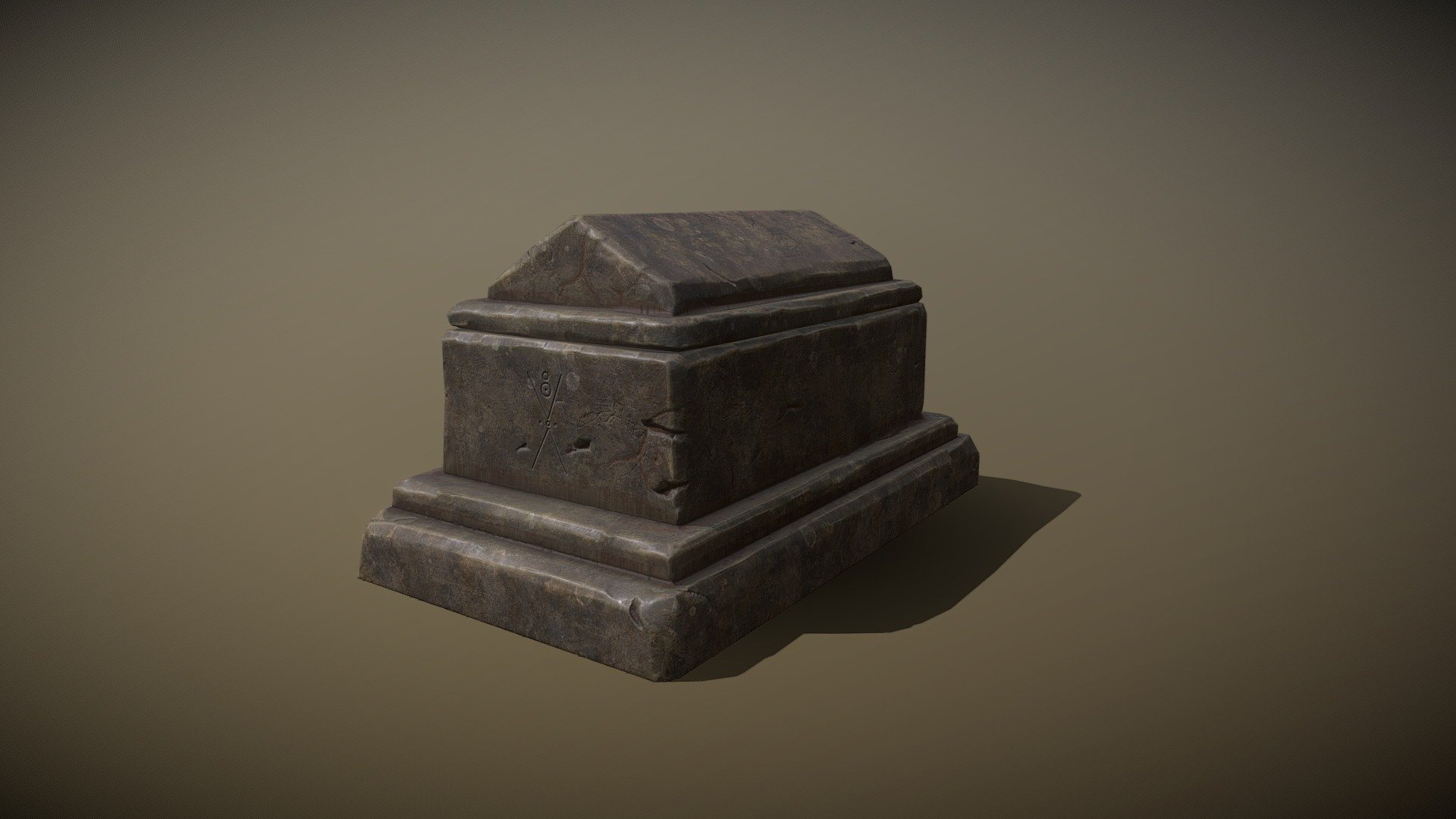 low poly tomb - Tomb - 3D model by DJMaesen (@bumstrum) 3d model