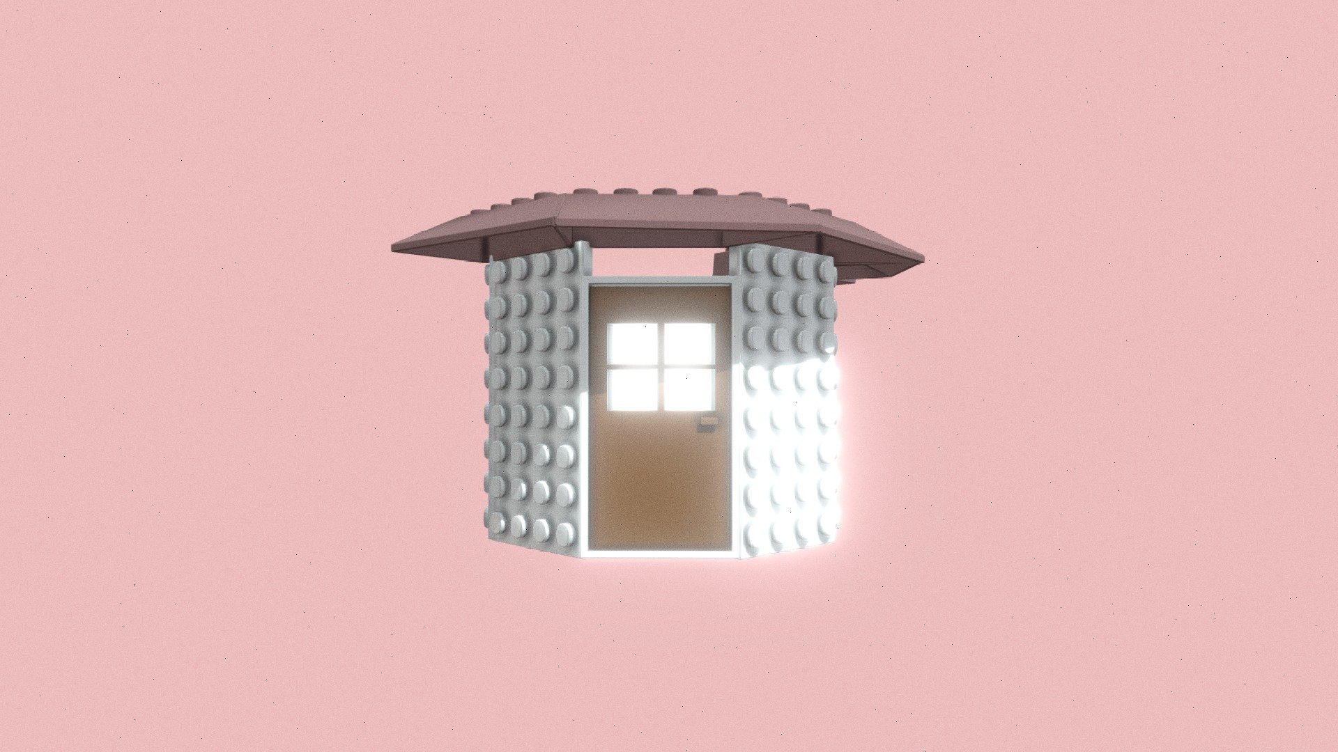 Lego mushroom house! - Mushyhouselego - Download Free 3D model by Brit Kids Digital Design (@bkids) 3d model