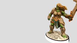 Blonde female Orc heroquest, heroquest_2020, kellars_keep, orc_mother, mother_orc, queen_orc, orc_shin_guards, orc_guauntlets, orc_loin_cloth, ograk, orc_queen