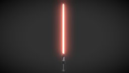 Red Lightsaber red, lightsaber, weapon, starwars, sci-fi, simple