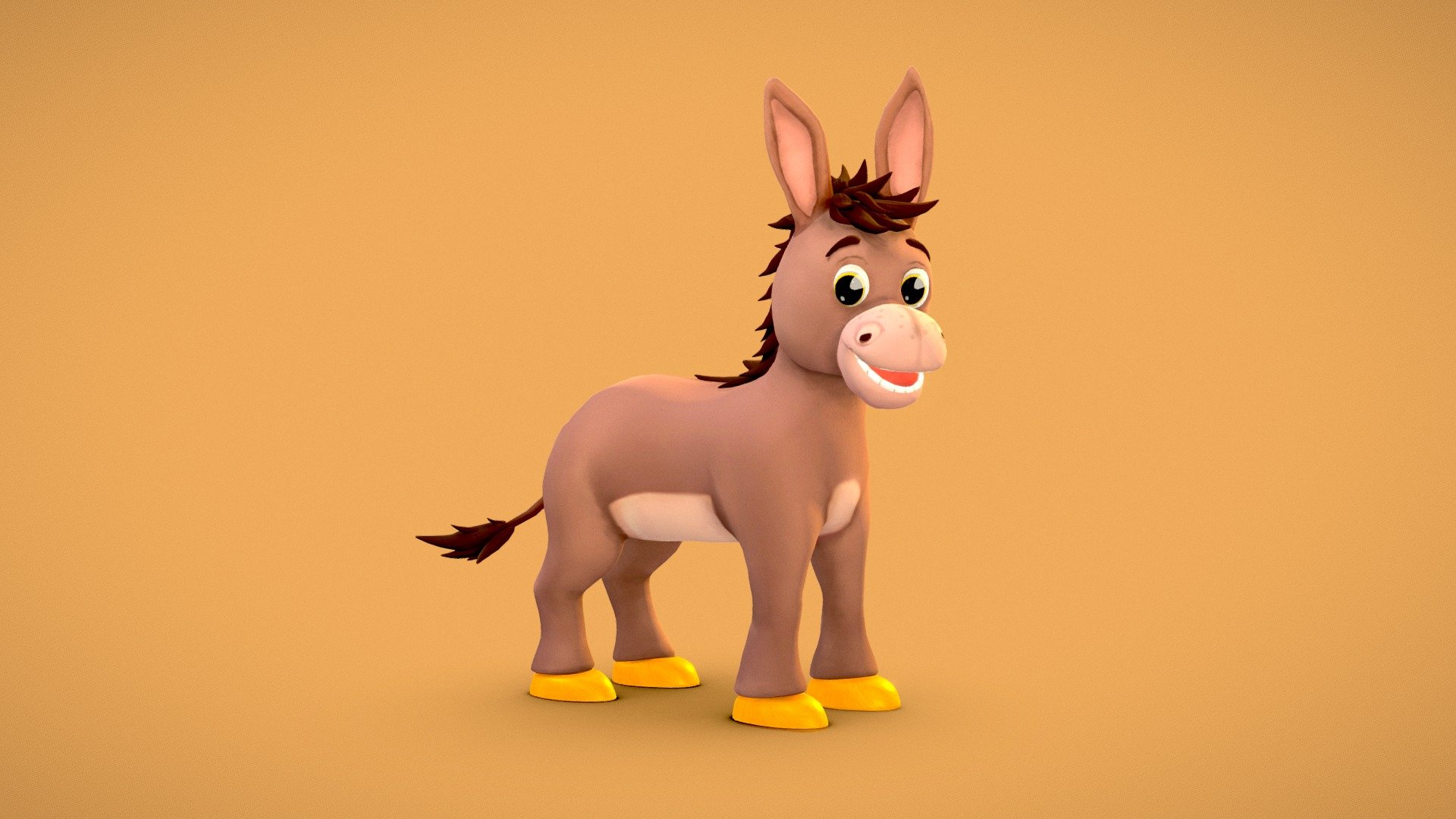 Donkey
Modeling with Maya
Texturing with Substance Painter - Donkey - 3D model by Melissa Descubes (@Melissadescubes) 3d model