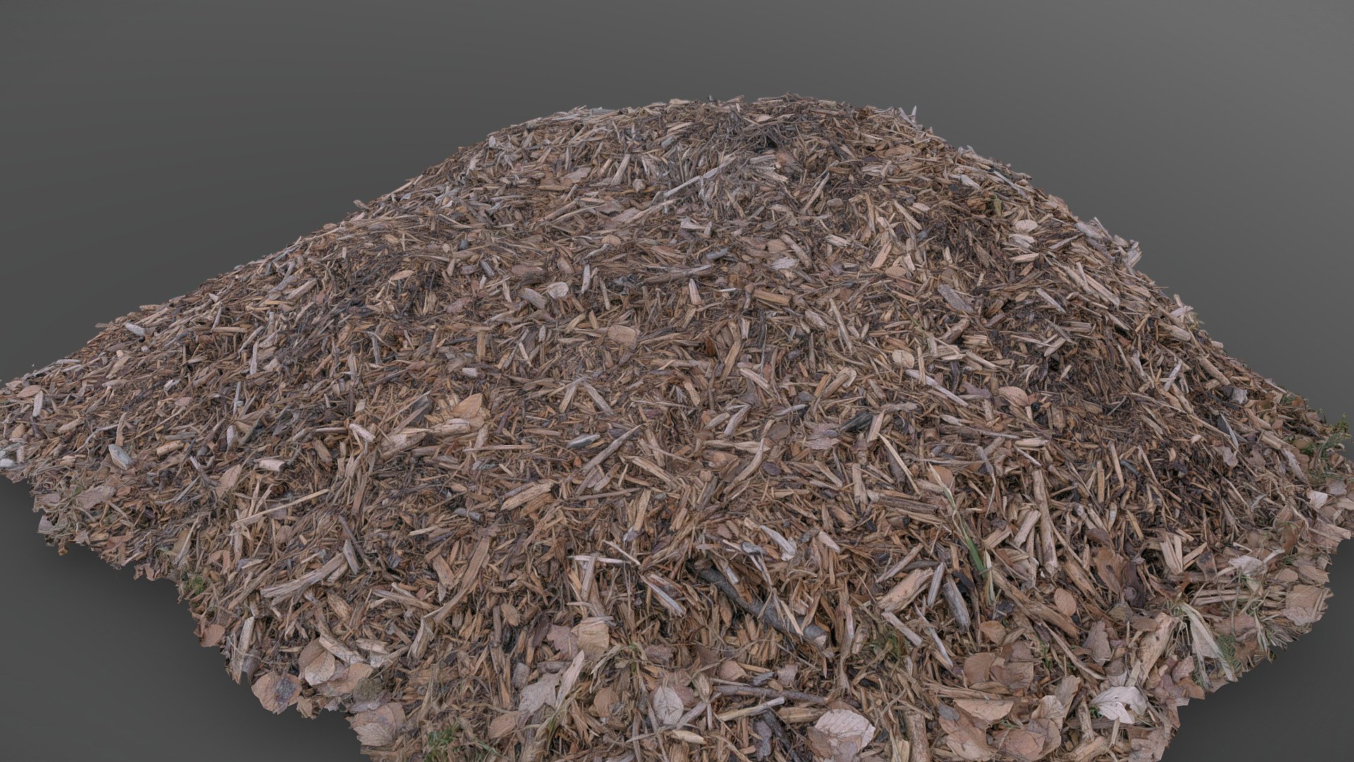 Wood woodchips wooden chips shards mulch pulp bark peat pile heap

photogrammetry scan (150x36mp), 3x8k textures + hd normals - Peat pile - Buy Royalty Free 3D model by matousekfoto 3d model