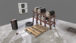 Random Factory Assets HD abandoned, junk, clutter, game-ready, gameassets, abandoned-building, abandoned-scenery, tagspam, lumoize, game, gameasset, factory