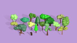 Stylized Low Poly Tree Pack tree, forest, gamedesign, pack, gamedev, nature, jungle, bundle, gameassets, game-asset, low-poly-model, envirnoment, lowpolytreemodel, forests, lowpolynature, lowpolytree, unity, unity3d, lowpoly