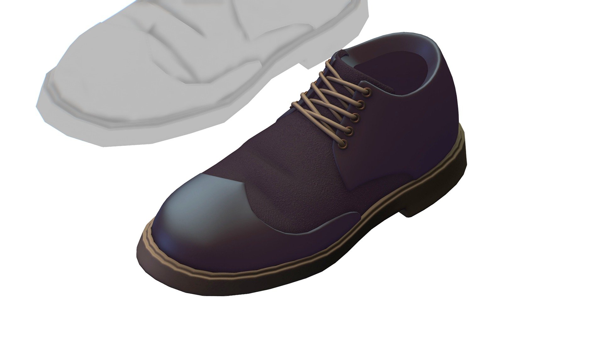 Cartoon High Poly Subdivision Black Shoes. 

No HDRI map, No Light, No material settings - only Diffuse/Color Map Texture (2048x2048) 

More information about the 3D model: please use the Sketchfab Model Inspector - Key (i) - Cartoon High Poly Subdivision Black Shoes - Buy Royalty Free 3D model by Oleg Shuldiakov (@olegshuldiakov) 3d model