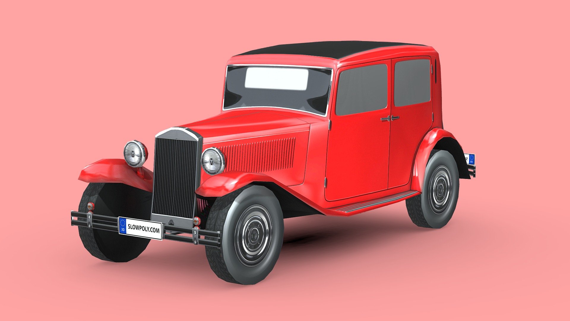 Low poly car with nice geometry and surface flow, realistic looking with high-quality textures.

Buckle up and join the ride with our incredible 3D model car! With few polygons, it’s light, flexible, and realistic. High-quality textures bring it to life. Effortlessly integrate it into any project and let your creativity soar. Get ready for a thrilling journey!

If you love this 3d model and curious about how it’s done, visit our tutorial here: https://www.slowpoly.com/l/course unlock the technique, tool and trick to crafting this detailed-looking low poly car now! - Lancia Augusta 1933 - Buy Royalty Free 3D model by slowpoly 3d model
