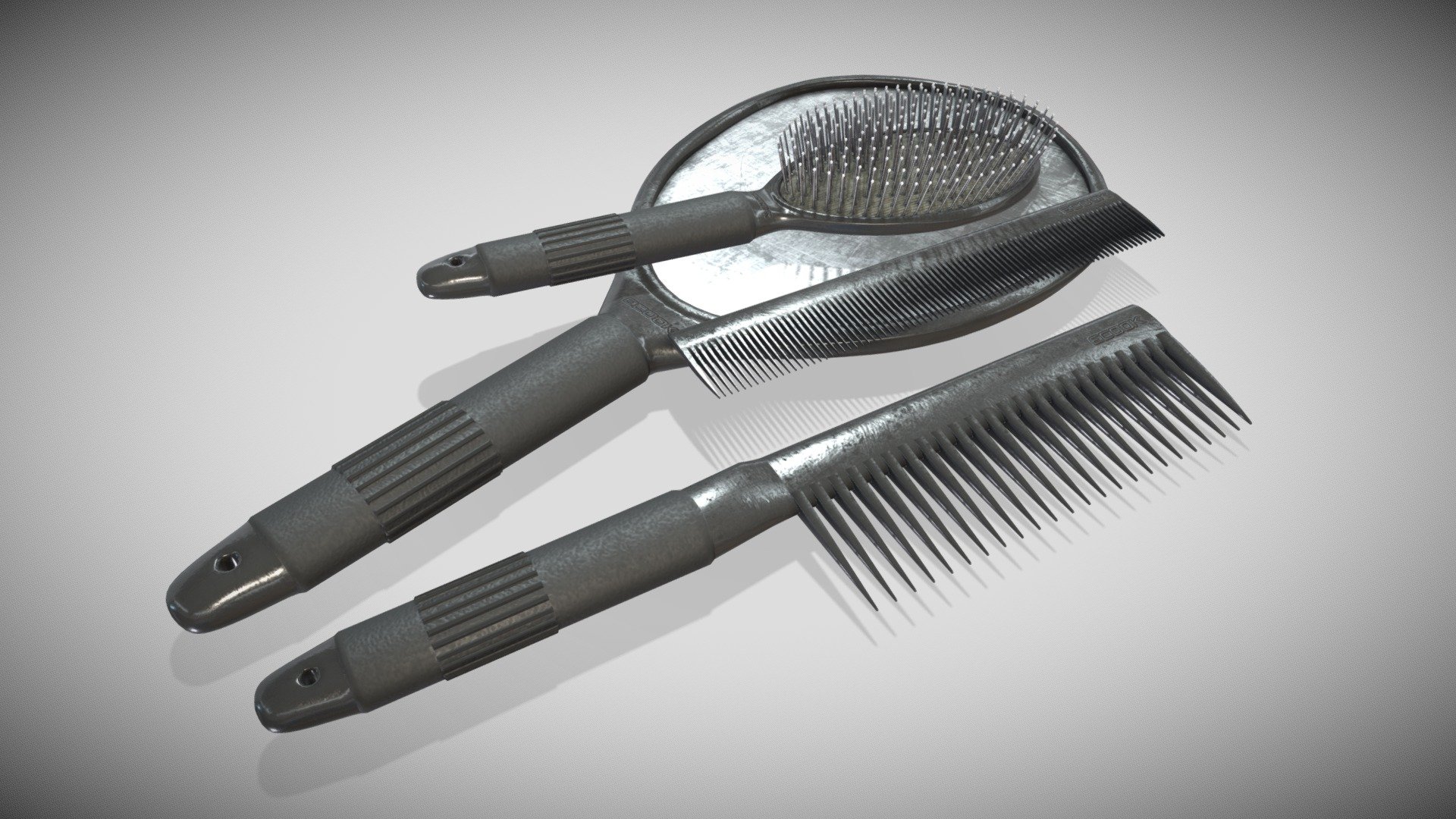 All in One Material 4k - Specular Glossiness Workflow 

Attach Metalness Maps - Hairdressing Tools - Buy Royalty Free 3D model by Francesco Coldesina (@topfrank2013) 3d model