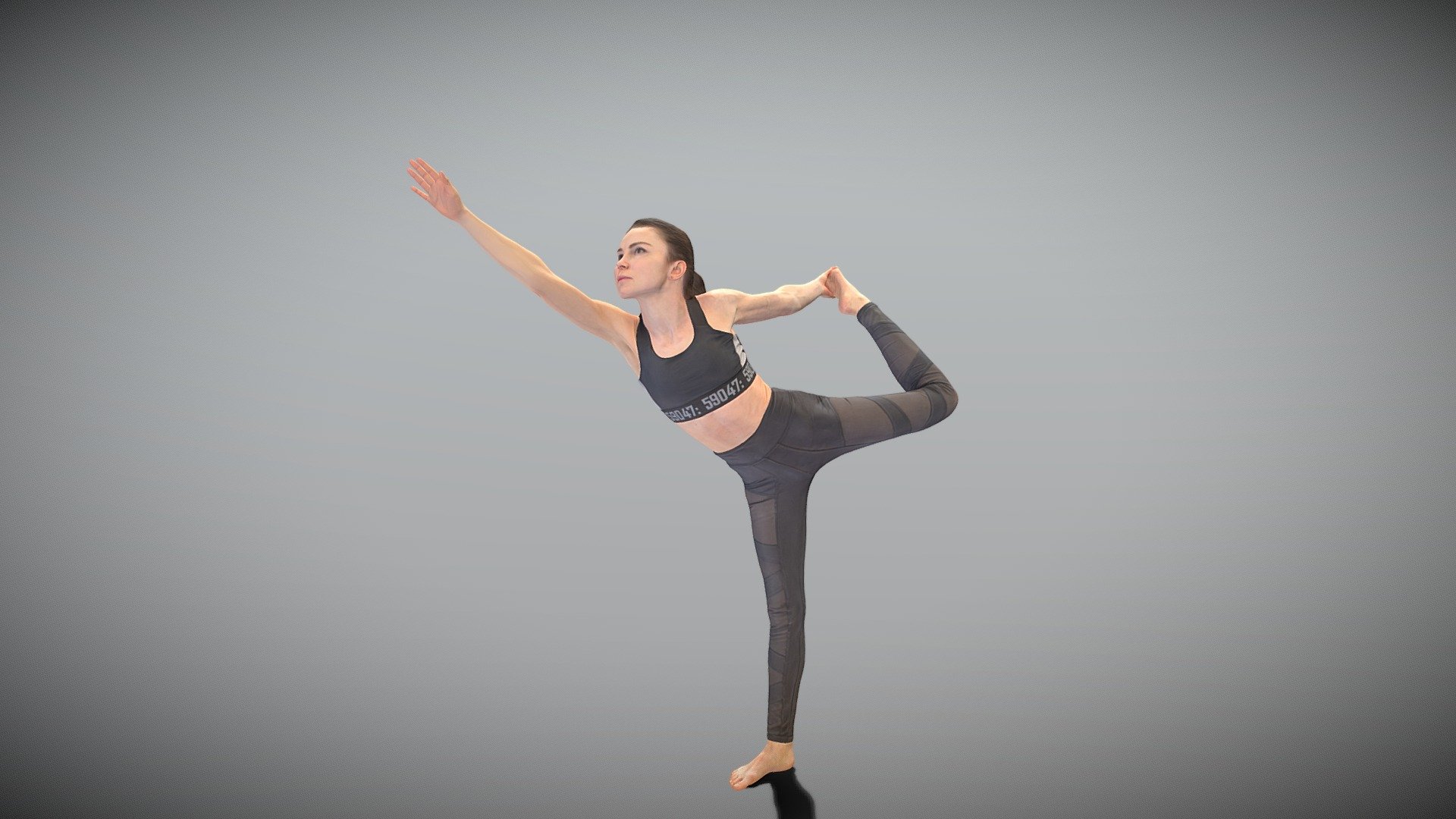 This is a true human size and detailed model of a sporty young woman of Caucasian appearance dressed in sportswear. The model is captured in casual pose to be perfectly matching various architectural and product visualizations, as a background or mid-sized character on a sports ground, gym, beach, park, VR/AR content, etc.

Technical specifications:




digital double 3d scan model

150k &amp; 30k triangles | double triangulated

high-poly model (.ztl tool with 5 subdivisions) clean and retopologized automatically via ZRemesher

sufficiently clean

PBR textures 8K resolution: Diffuse, Normal, Specular maps

non-overlapping UV map

no extra plugins are required for this model

Download package includes a Cinema 4D project file with Redshift shader, OBJ, FBX, STL files, which are applicable for 3ds Max, Maya, Unreal Engine, Unity, Blender, etc. All the textures you will find in the “Tex” folder, included into the main archive.

3D EVERYTHING

Stand with Ukraine! - Pretty woman doing yoga 433 - Buy Royalty Free 3D model by deep3dstudio 3d model